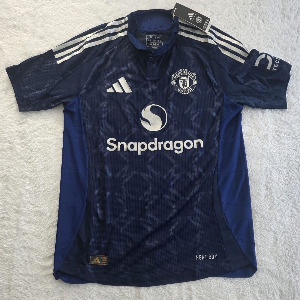 Manchester United Jersey Mens Soccer Snapdragon DXC Adidas Authentic Away